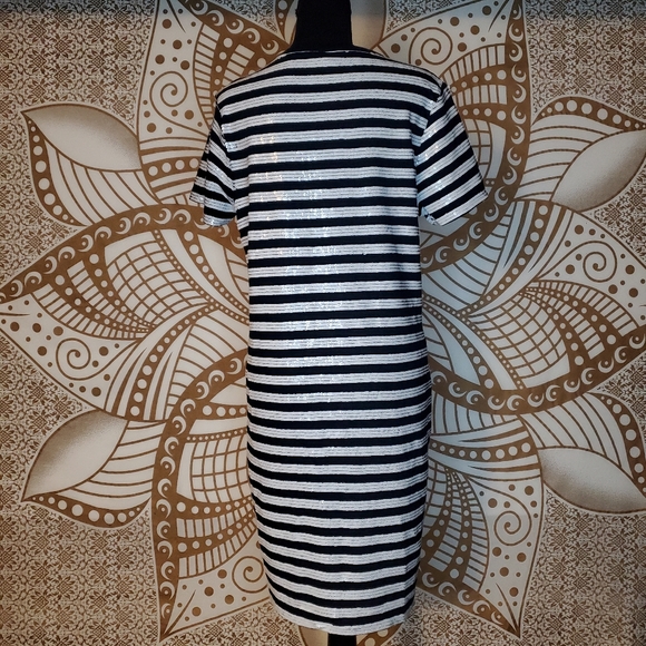 Ralph Lauren Sequined Striped Dress - Picture 9 of 13